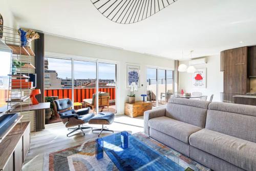 6 COUS T3 - Elegant 2-bedroom with terraces 1 min Croisette