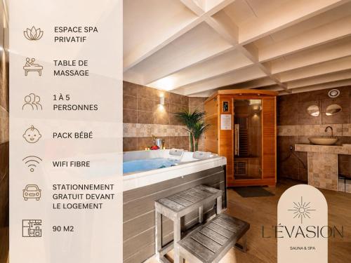 L'Évasion Sauna & Spa - Location saisonnière - Saint-Rambert-d'Albon
