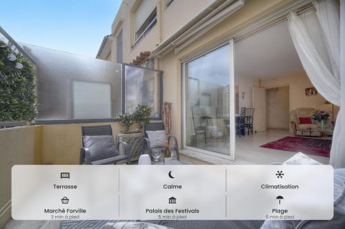 Duplex 2 chambres TERRASSE, MEYNADIER- FORVILLE A2B103