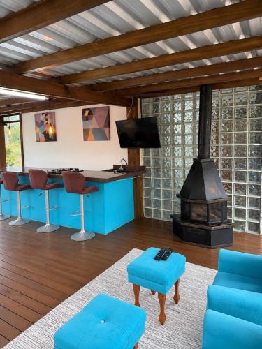 Deck com hidromassagem junto a natureza in Mampituba