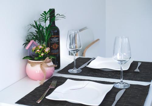 設施, Ferienwohnung Jolene in 弗賴堡