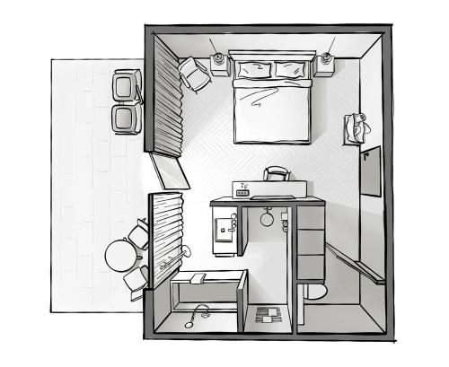 1 king bed