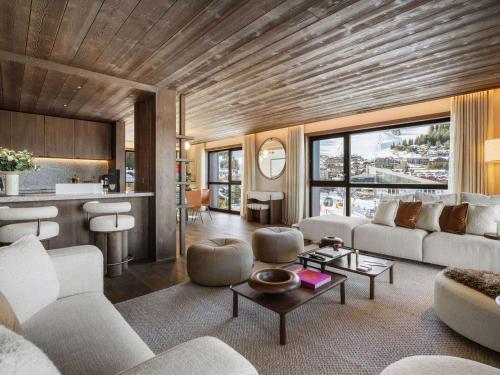 Appartement neuf haut de gamme à Courchevel avec accès ski aux pieds