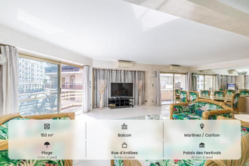 Spacieux 3 chambres BALCON, MARTINEZ -CARLTON A3B130