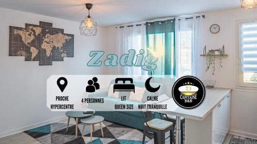 Zadig - Proche Hypercentre - 4 pers.