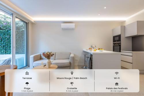 Modern 2 Chambres-TERRASSE-POINTE CROISTTE-PALM BEACH A2B267