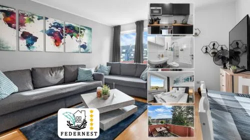 Federnest living - Design Luxus, Vollausstattung, 2 min Hbf Duisburg, beste Betten, 2 55" TV, Netflix, W24 in Duisburg, Deutschland