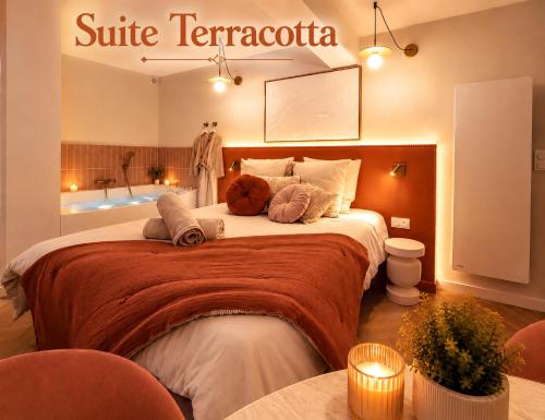 Suite Terracotta - Balnéo - Vue mer à 50 M de la plage