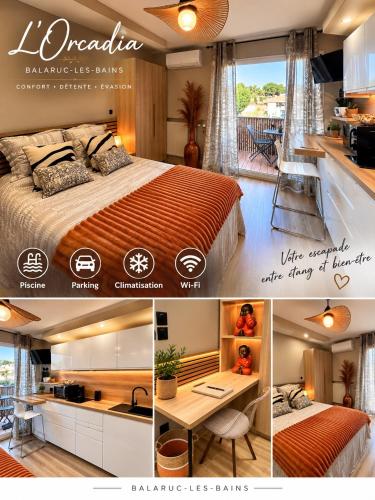 Studio orcadia piscine climatisation parking wifi