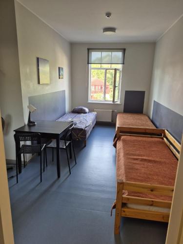 3 twin beds