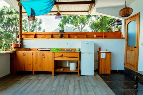 ห้องครัว, Casa Madera in ซาน มาร์โกส ลา ลากูนา