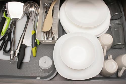Kitchen, (Studio) Condo in Buhangin Amani Grand City Gate in Cabantian