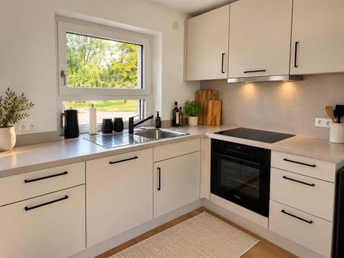 köök, Häschenhof - 2 Zimmer, 4 Schlafplätze, Küche, Traumblick und Ruhe pur (Haschenhof - 2 Zimmer, 4 Schlafplatze, Kuche, Traumblick und Ruhe pur) in Ehingen