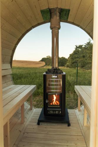 Sauna, Glamping Ždímalka (Glamping Zdimalka) in Nasavrky
