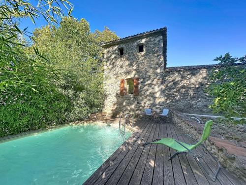 Swimming pool, Apartment Chateau de la Favede by Interhome in Les Salles-Du-Gardon