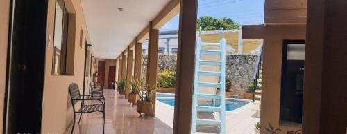 Exterior view, Hotel Aaktun Kay in Champoton