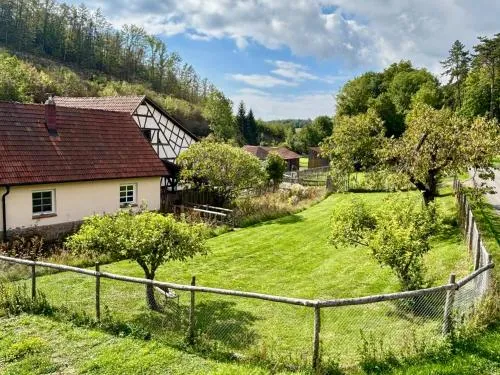 Ferienhaus Untere Mühle - eingezäunter Garten & Urlaub mit Hund in Oberharles, Deutschland
