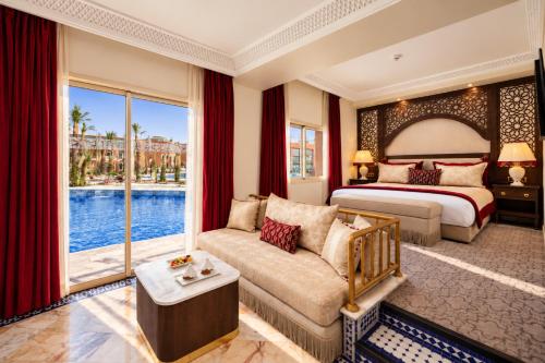 Chambre double avec 1 ou 2 lits, deluxe, vue sur la piscine