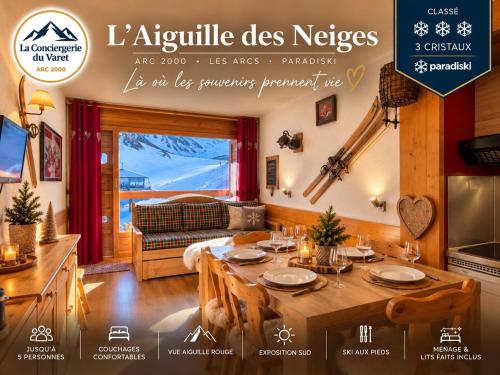 Aiguille des Neiges - Ménage et lits faits inclus - Ski IN-OUT - Arc 2000 - Place Olympique - Conciergerie du Varet