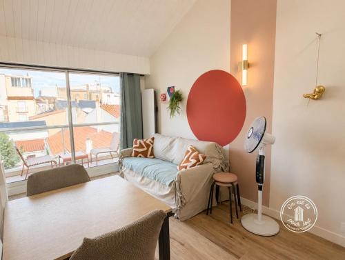 Duplex lumineux avec balcon, accès plage, 4 pers