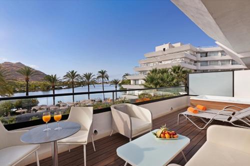 Camera doppia, club, reale, terrazza