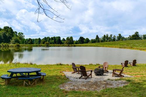 On 62-Acre Farm! Waterfront Home w/ Decks & Views in Woolwine (VA)