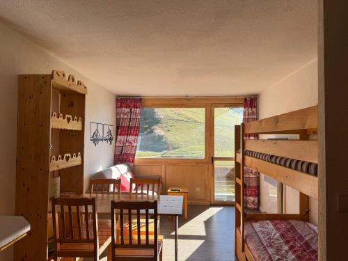 Studio rénové, animaux admis - 4 pers., vue pistes