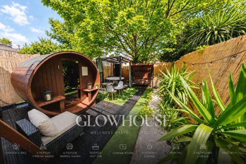 TranquilHaus! 3BR Retreat with Spa Saunas, Hot Tub & Garden Cinema