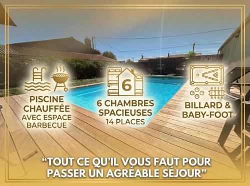 Domaine du Marais Piscine privatisée Billard Baby foot