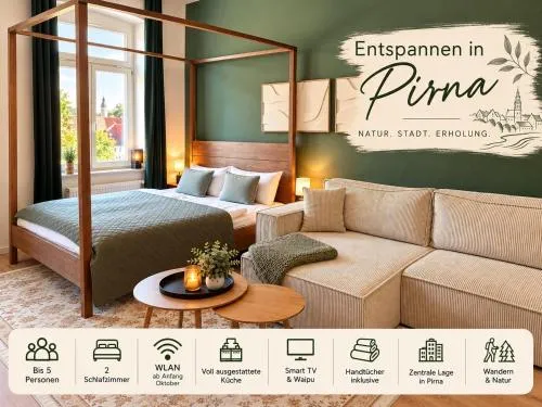 Design ElbOase, Altstadt Pirna Parkplatz, bis 5 Pers in Pirna, Deutschland
