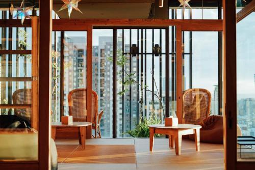 레스토랑, Star Hostel Taichung Parklane in 타이중