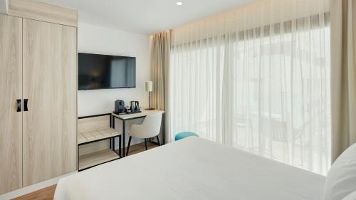 1 double bed