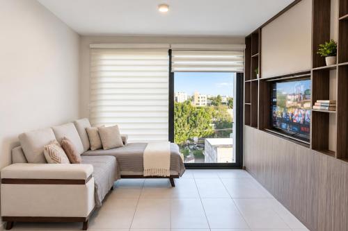 Loft acogedor con azotea y asador, Providencia