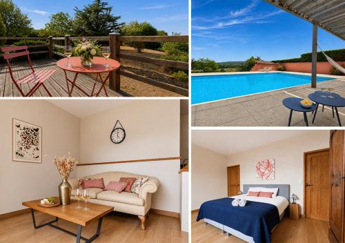 La Fontaine vue & Piscine gîte à louer Passy