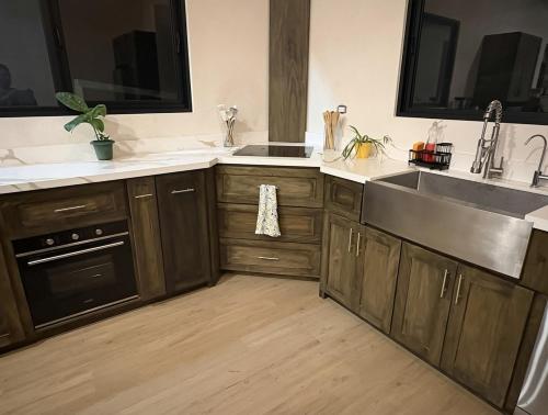 Kitchen, Hacienda Fuentes a Luxury Modern Ranch, Private Pool & Farm Animals in Santa Cruz