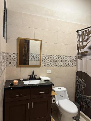 Bathroom, Hacienda Fuentes a Luxury Modern Ranch, Private Pool & Farm Animals in Santa Cruz