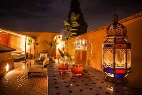 Riad Abjaou Riad Abjaou is conveniently located in the popular Medina area. Both business travelers and tourists can enjoy the propertys facilities and services. Service-minded staff will welcome and guide you a