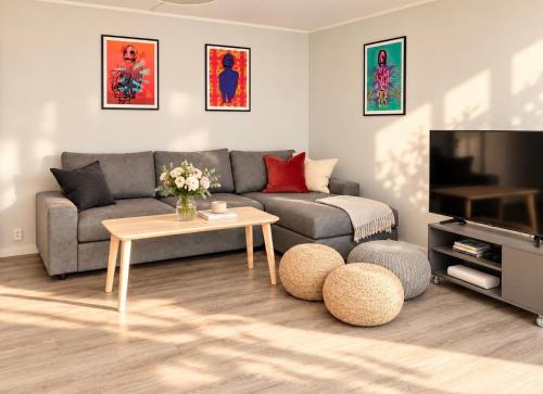 3BR Penthouse in city center with free parking, Oslo
