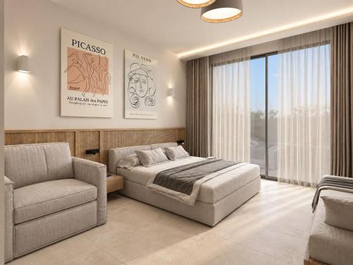 1 queen bed, 1 sofa bed