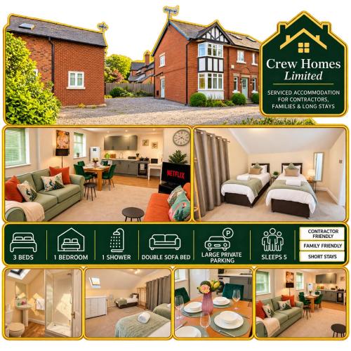 Chester 1BR Detached House Sleeps 5 with Double Sofa Bed in Pulford
