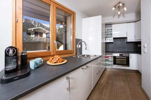 مطبخ, Sauberands 18 apartment - Chamonix All Year in لا فراسي