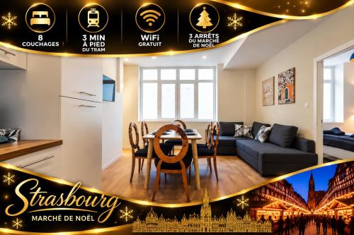Grand appart - Hyper centre - 8 pers - Strasbnb, Strasbourg