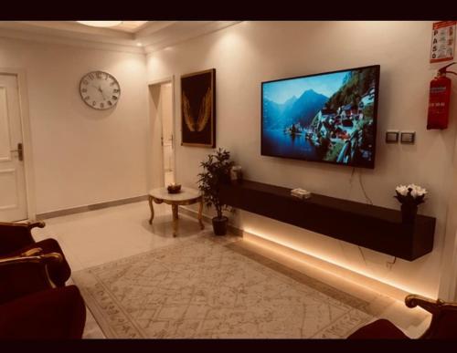 Two bedroom apartment and living room