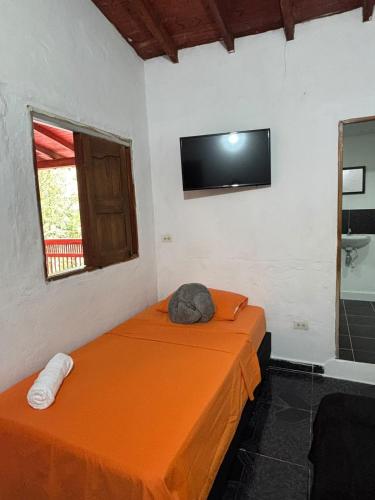 1 double bed, 1 twin bed