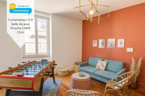 chez lulu-La salle de jeux-3 chambres-5pers-cnpe bugey - Location saisonnière - Ambérieu-en-Bugey