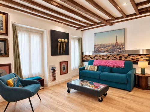 Relais Cocorico "Oeuf" 2 Bedrooms with AC Eiffel Tower District chambre d'hôte Paris 15 Vaugirard