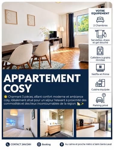 Appartement Cosy et Confortable - Location saisonnière - Saint-Genis-Laval