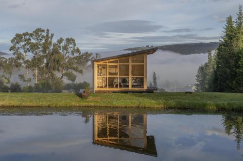Tinyhouse con vista a la laguna