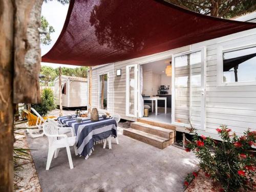 Mobil-home avec clim, animaux OK - 4 pers.