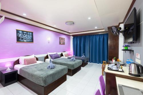 Camera, deluxe, familiare, balcone, 3 letti